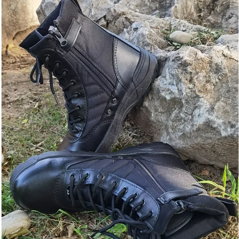 Alpinizm buty zasznurowane zimowe taktyczne wojskowe oddychające do treningu myśliwskiego lekkie odporne na zużycie dla mężczyzn