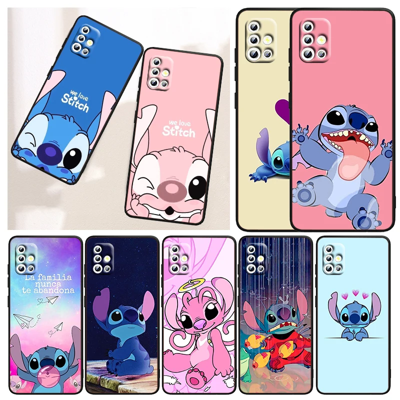 

Lilo Stitch Disney For Samsung Galaxy A91 A81 A71 A51 5G UW A03 A01 A21 A11 A41 A31 A21S Core Black Capa Phone Case