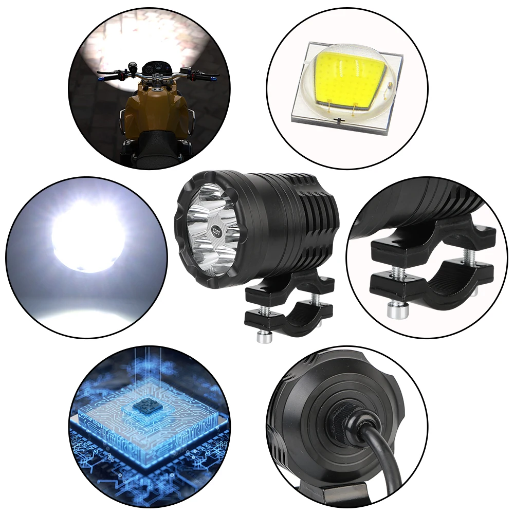 BMW Honda Kawasaki Cafe Racer Вспомогательные Светодиодные Противотуманные Фары Для