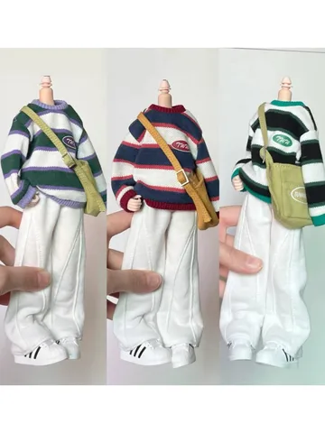 Новые блестящие широкие брюки с ремнем через плечо 1/6 BJD 30 см для Pullip,Ob22,Ob24, Licca
