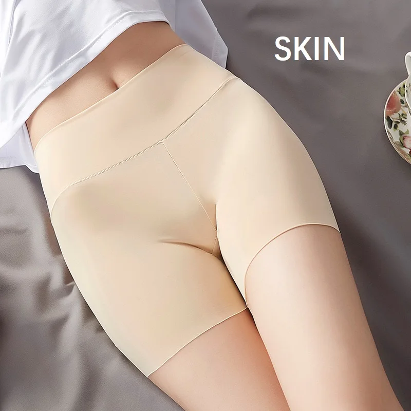 Женское Нижнее Белье С Высокой Талией Защитные Короткие Брюки Бесшовный Дышащий