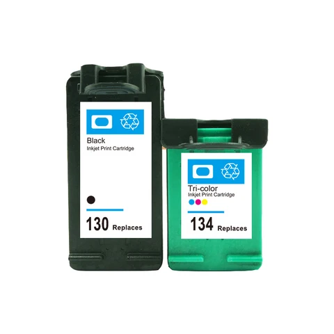 Vilaxh 2 шт. для hp 130 134 134 для hp130 134xl Deskjet 6543 5743 6623 Photosmart 8153 2713 2613 Pro 8353 Officejet 7213 7313