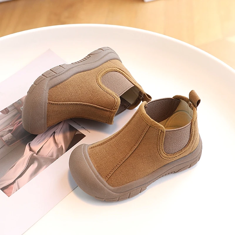 Кроссовки Тканевые для мальчиков и девочек повседневные черные зеленые Осенние