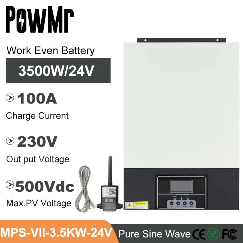 Зарядное устройство PowMr MPPT 3500 a для солнечной батареи 5000 Вт гибридный солнечный