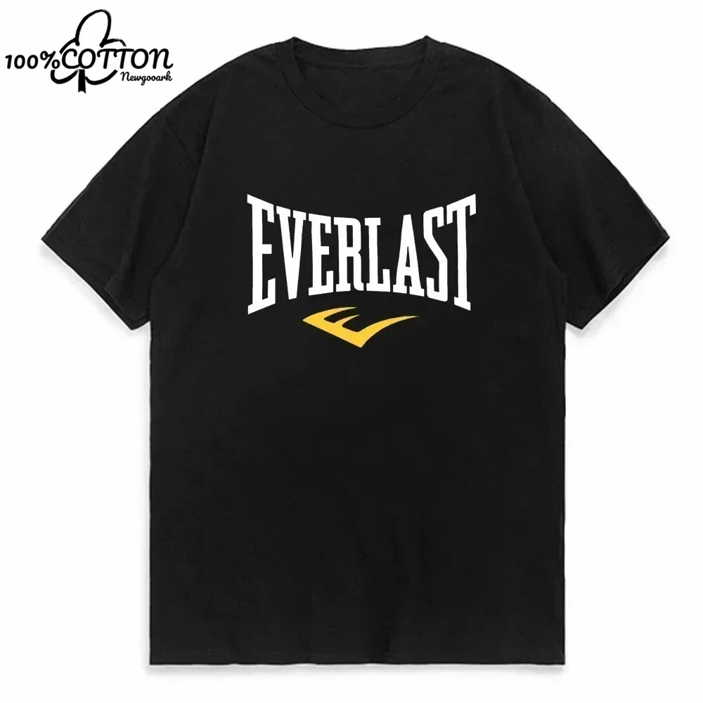 Мужская Свободная Повседневная Футболка LE Boxing EVERLAST с коротким рукавом мужская