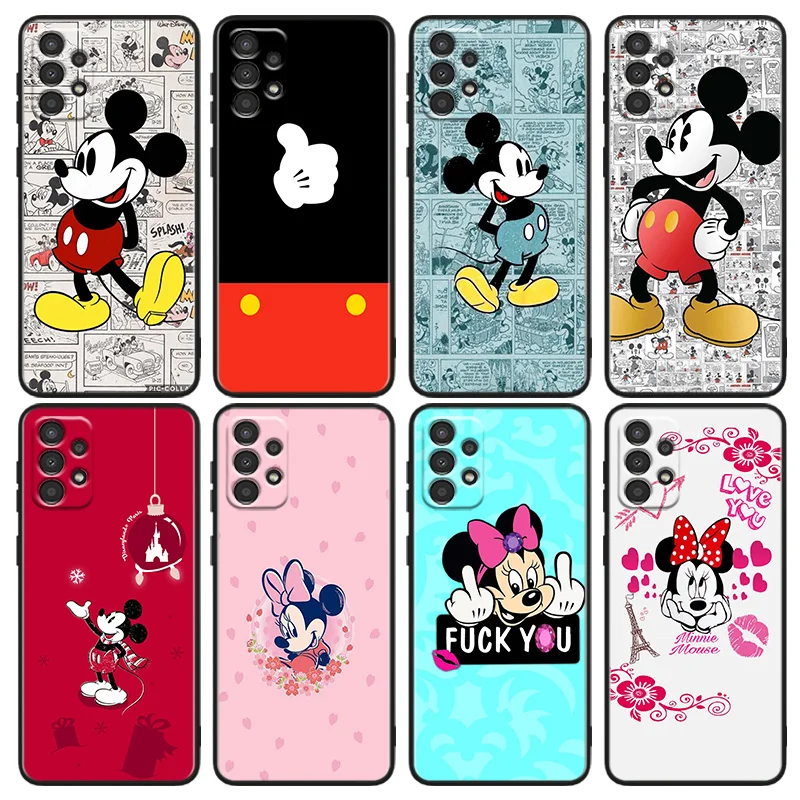 

Mickey Minnie Mouse Art For Samsung A91 A81 A73 A72 A71 A54 A53 A52S A51 A42 A41 A34 A33 A21 A31 A23 lite Black Cover