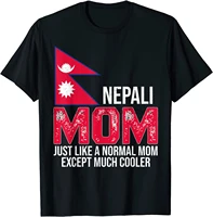 vintage nepali mom nepal flag design mothers day t shirt