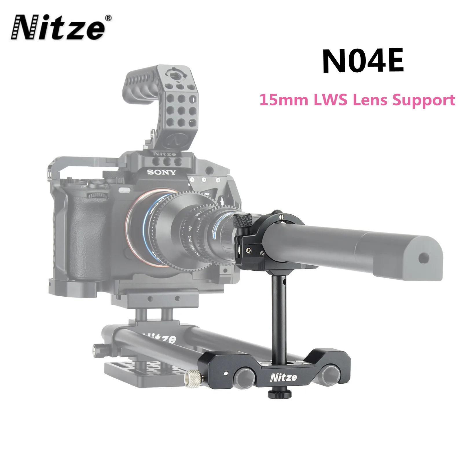 

NITZE LAOWA 24mm F/T14 2X Macro Full Frame Probe Special Ecological Macro Lens Holder N04E Portable Mini 15mm LWS Lens Support