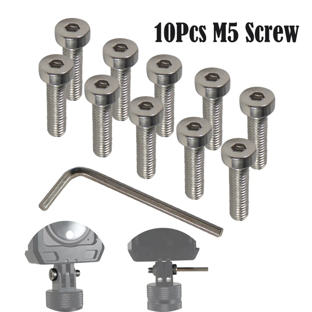 

10Pcs M5 Screw For DJI Action 4 Stainless Steel 304 Allen Hexagon Socket Short Cap Head Screw for GoPro 11 12 9 Camera Accessory
