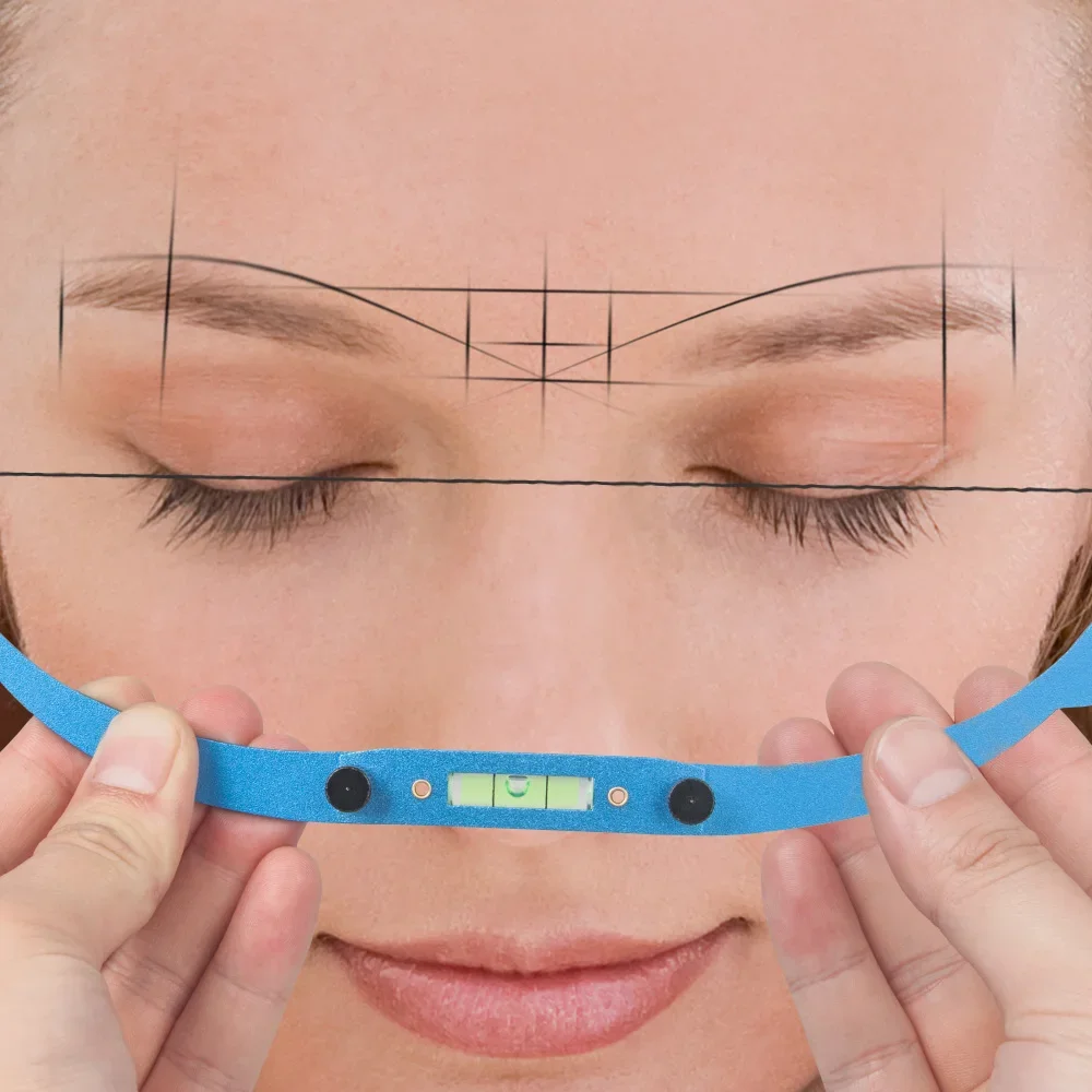 Линейка для нанесения макияжа с луком и стрелкой микроблейдинг измерительная