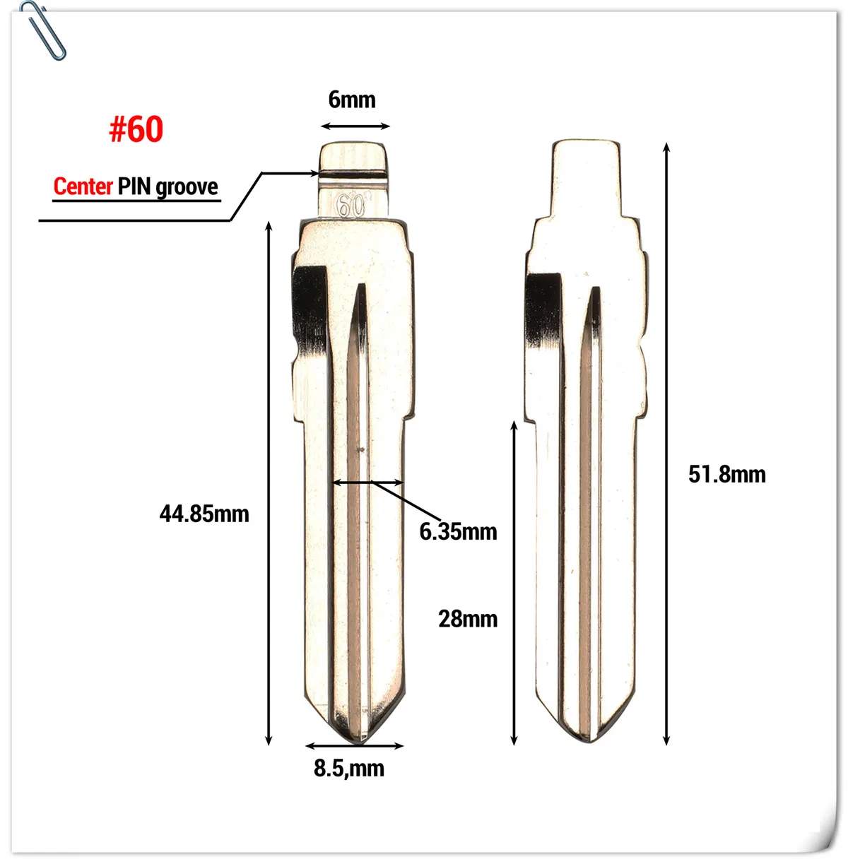 

Jingyuqin 15 Шт. Необработанных Заготовок Ключей-заглушек SIP22 Для Fiat 500 Alfa