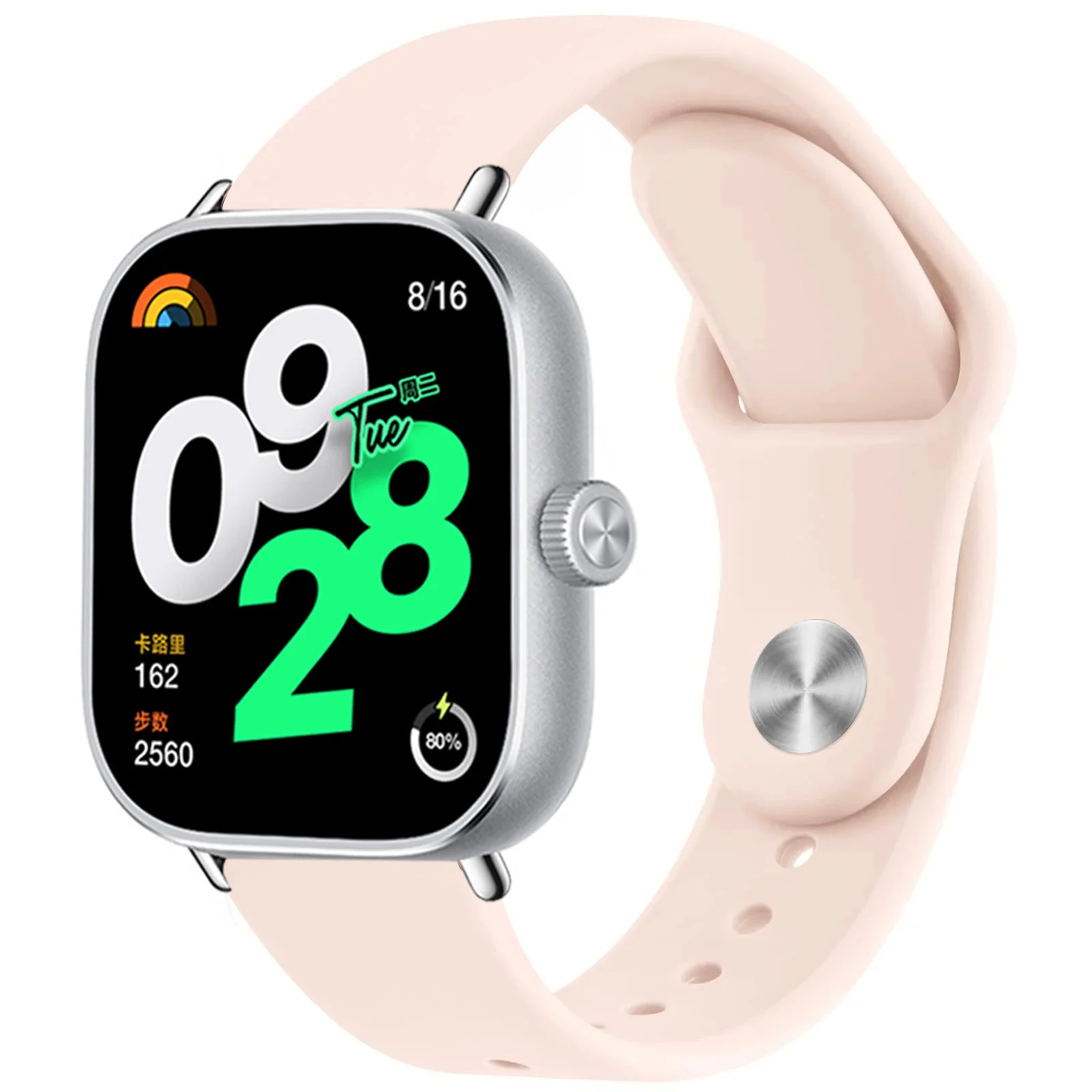 Ремешок силиконовый для xiaomi Redmi Watch 4 сменный спортивный браслет с петлей Miband 8 pro