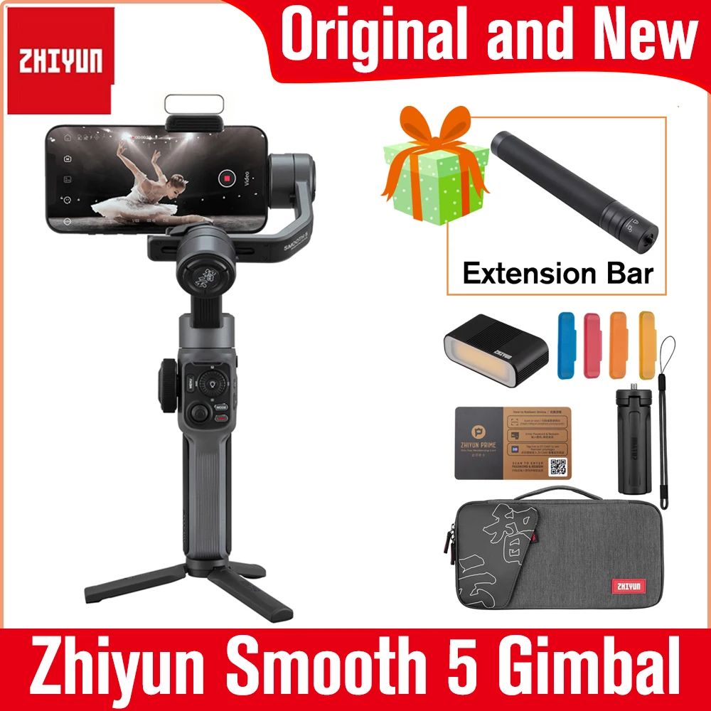 

Zhiyun Smooth 5 3-осевой карданный Ручной Стабилизатор для телефона iPhone Huawei Samsung Galaxy Ultra S20 S21 S20 + S10 + Xiaomi OnePlus