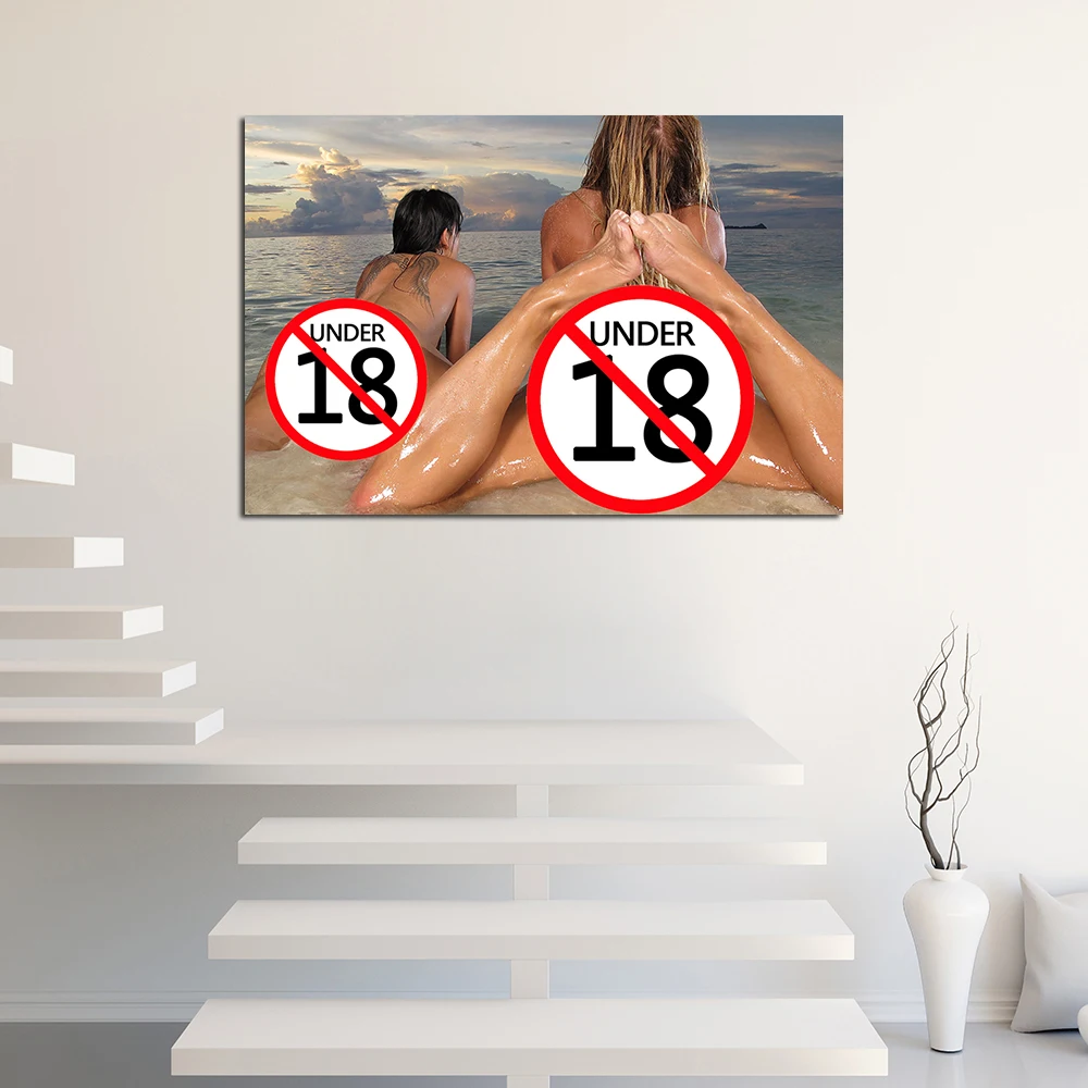 Сексуальная Картина на холсте Naked 2 девушки картина для взрослых женщин 1 шт.