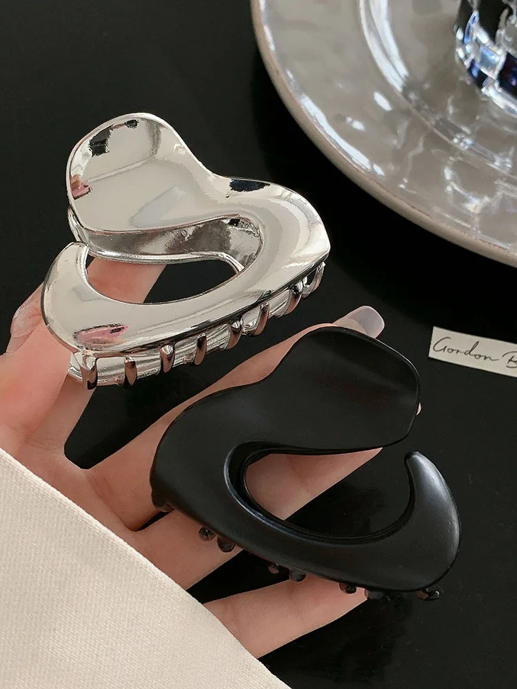 Модные металлические черные и серебряные аксессуары для подарка с когтями волос