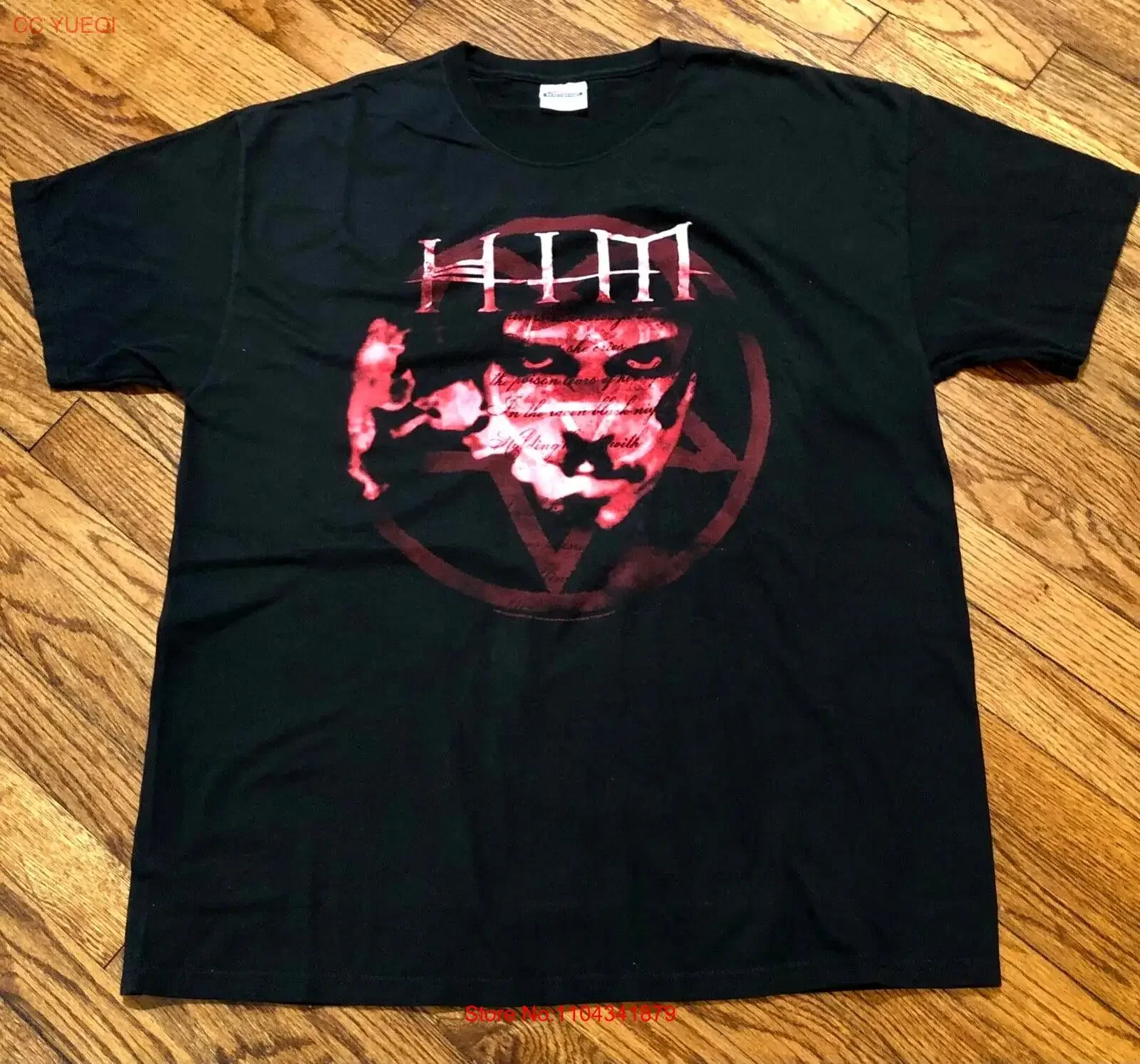 Футболка HIM Heartagram Хлопок