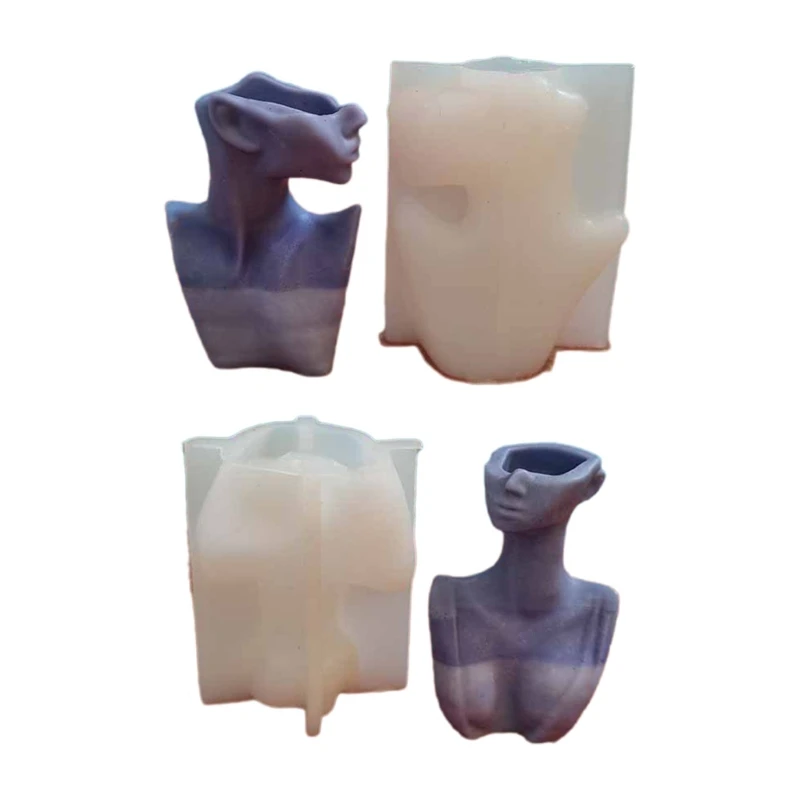 

Силиконовый горшок для лица, форма для цемента, держатель для ручек, формы, бюст, тело, суккулент