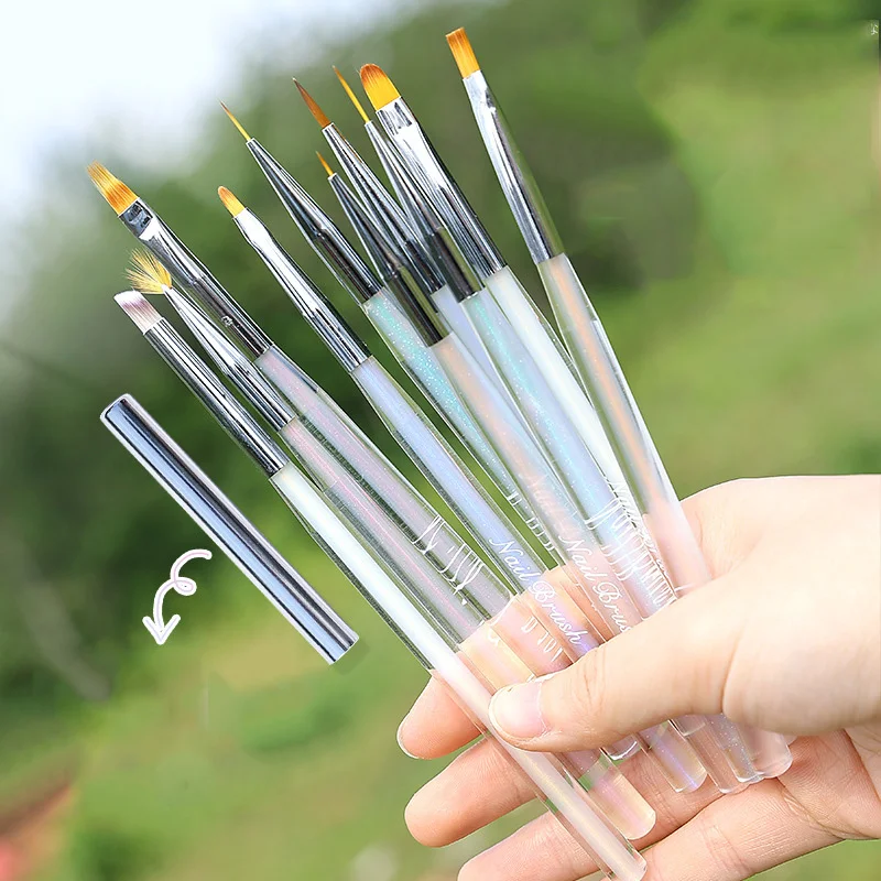 

Aurora Ice Nail Art Brush For Nail Art Painting Brushes Dotting Design Manicure Drawing Acrylic Gel Nail Brushes Manicure Tool
