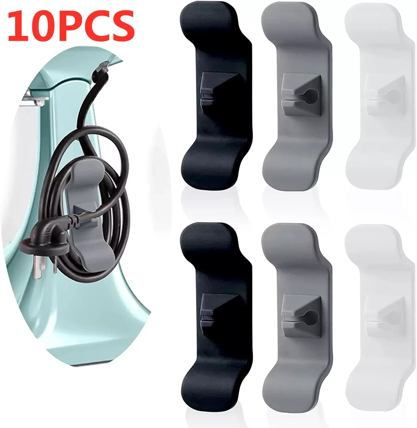 

NEW2023 3/5/10pcs Cord Winder Management Clip Wire Holder Keeper Organizer For Air Fryer Coffee Machine Kitchen Appliances