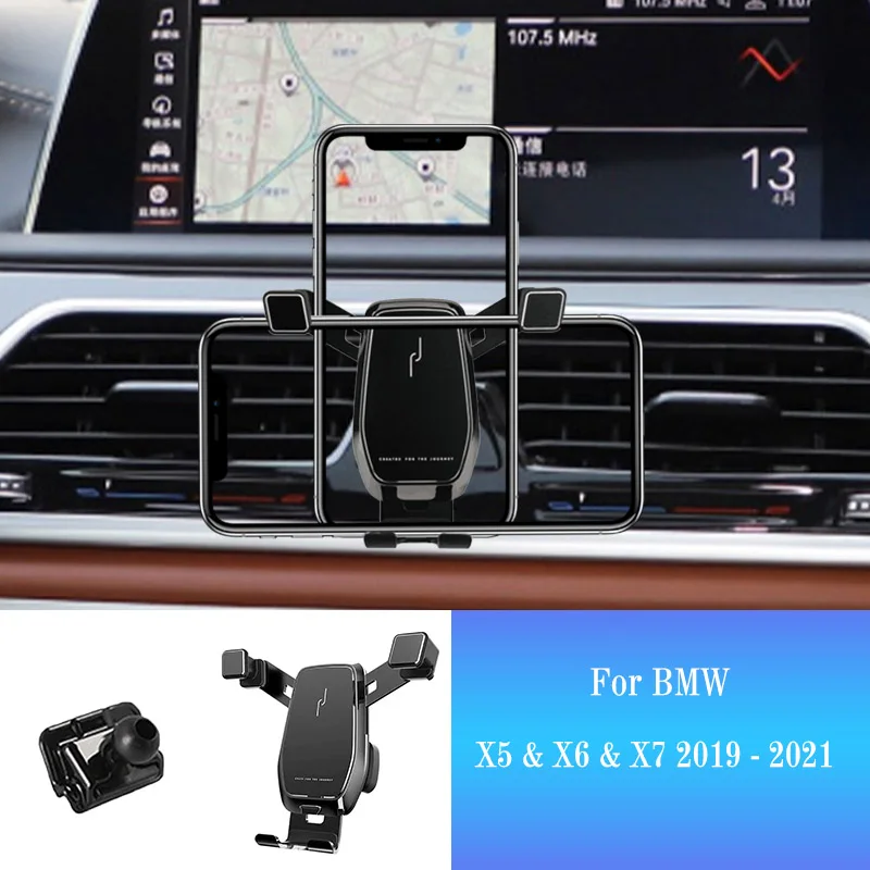 

Автомобильный держатель для BMW X5 X6 X7 G05 G07 2019-2020, Автомобильный кронштейн, подставка для GPS, Поворот на 360 градусов, поддержка, автомобильные ак...