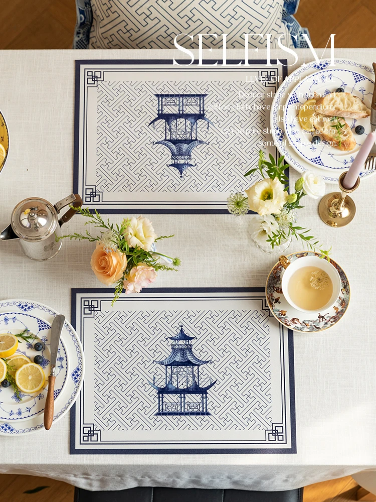 Фарфоровые термостойкие противоскользящие салфетки из ПВХ коврики для