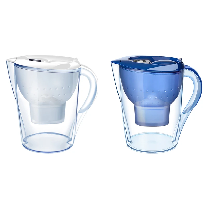 

Water Filter Pitcher Alkaline Water Filter-3.5 L Drinking Water Filter 10 Cups Activated Carbon Filter Healthy Clean