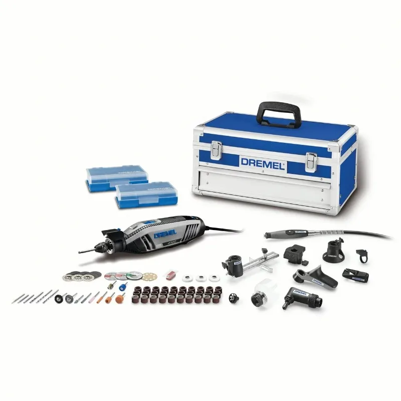 

Dremel 4300-9/64 Corded Variable Speed Rotary Tool Kit with Flex Shaft and Hard Storage Case, High Power & Performance, Variable