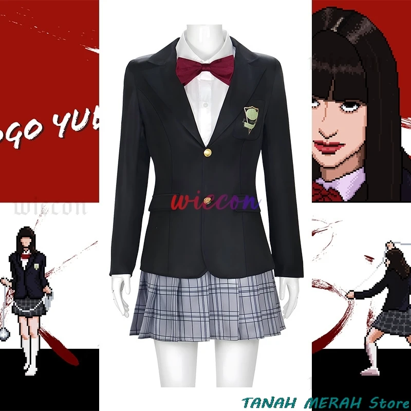 Хэллоуин Gogo Yubari Косплей Черная униформа Фильмы Kill Vol.1 Костюм Билла Gogo's School JK