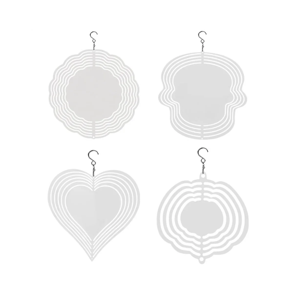 

Soccer Star Style Wind Power White Coated Aluminum Plate Double-Sided Printing Heat Transfer Wind Chime Turntable