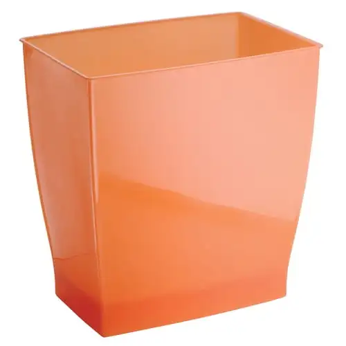 

Mono Rectangle Wastebasket, Tango Orange Crates Storage organizer Organizador Shopping basket Woven trash can Rattan tray Stuffe