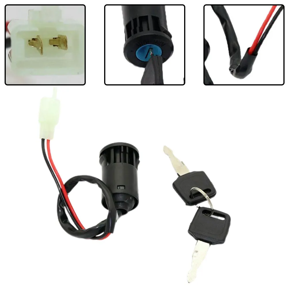 

1 Piece Ignition Key Switch Wire Ignition Key Switch Lock & Keys For Scooter Dirt Bike Moped Universal Ignition Switch Key ATV