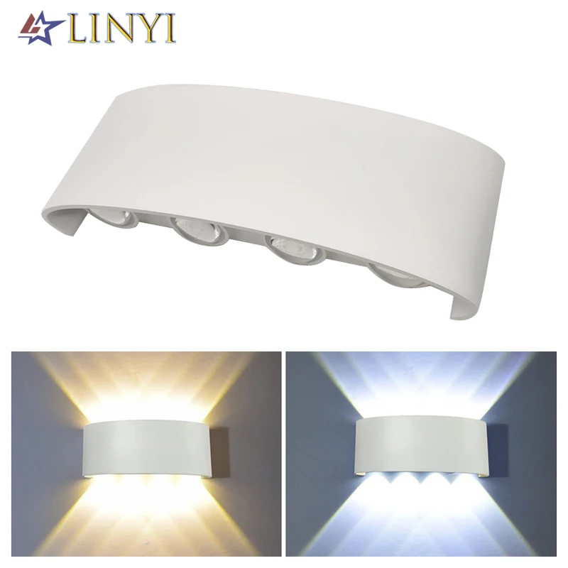 

Алюминий для дома и улицы Водонепроницаемый IP65 светодиодный настенные светильники с крышкой вверх/вниз Настенные светильники для дома и са...