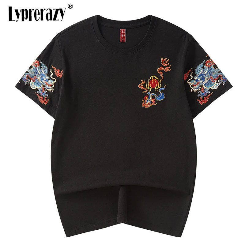 

Летняя новинка от Lyprerazy, Мужская свободная одежда большого размера, Повседневная футболка с коротким рукавом