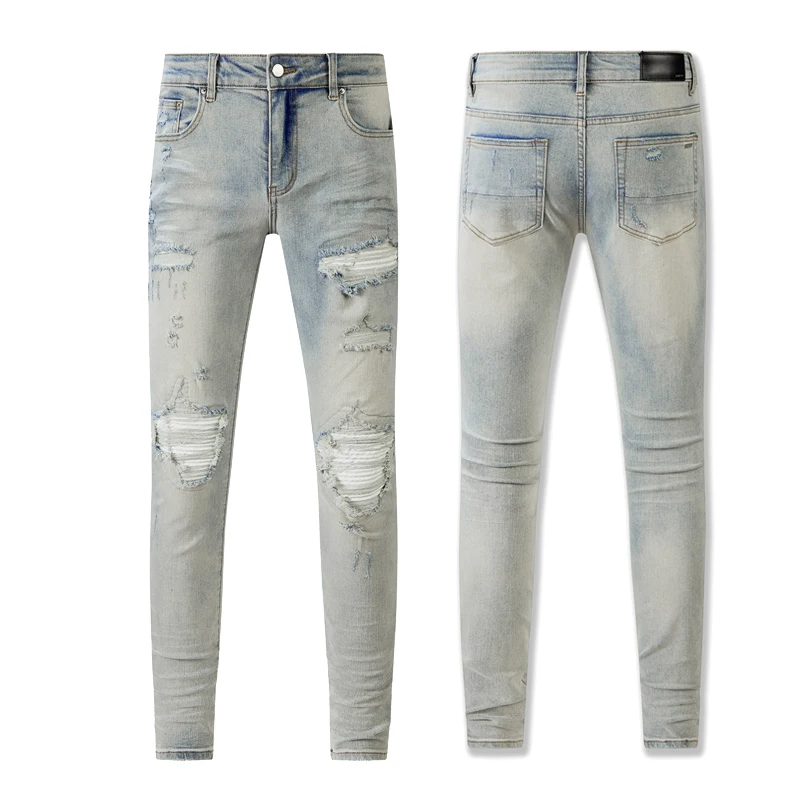 Мужские прямые джинсы Amiry High-Street из хлопка