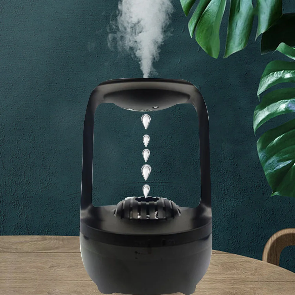 

500ml Air Humidifier Cool Mist Droplet Backflow Anti Gravity Levitating Water Drop Quiet Air Diffuser For Home Hotel