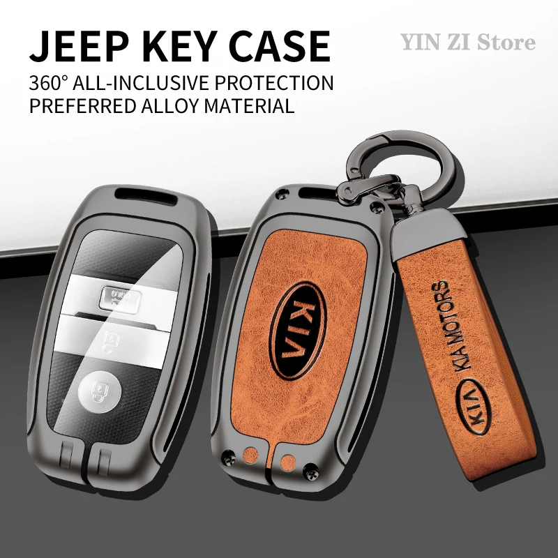 

Новинка, кожаный чехол для автомобильного смарт-ключа из сплава, чехол для KIA Rio 3 Picanto Soul Optima Ceed Pro K5 K2 Ceed Cerato Sportage