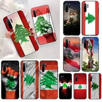 lebanon flag phone case for huawei honor mate 10 20 30 40 i 9 8 pro x lite p smart 2019 y5 2018 nova 5t