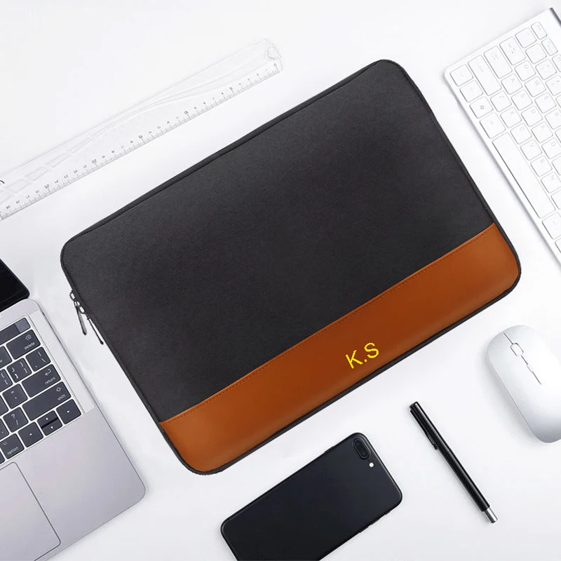 Нейлоновый чехол для ноутбука Macbook 12 13,14, 15,6 дюйма, деловой чехол-вкладыш для Huawei Xiaomi, сумка для ноутбука с индивидуальным именем