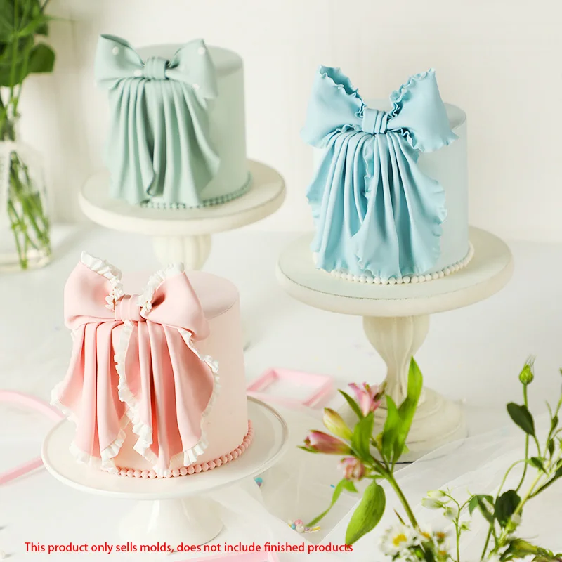 

Bow Knot Cutting Mold European-style Beautiful Fondant Cake Decoration Cookie Steamed Bun Press Mold Diy Baking Mold Tools