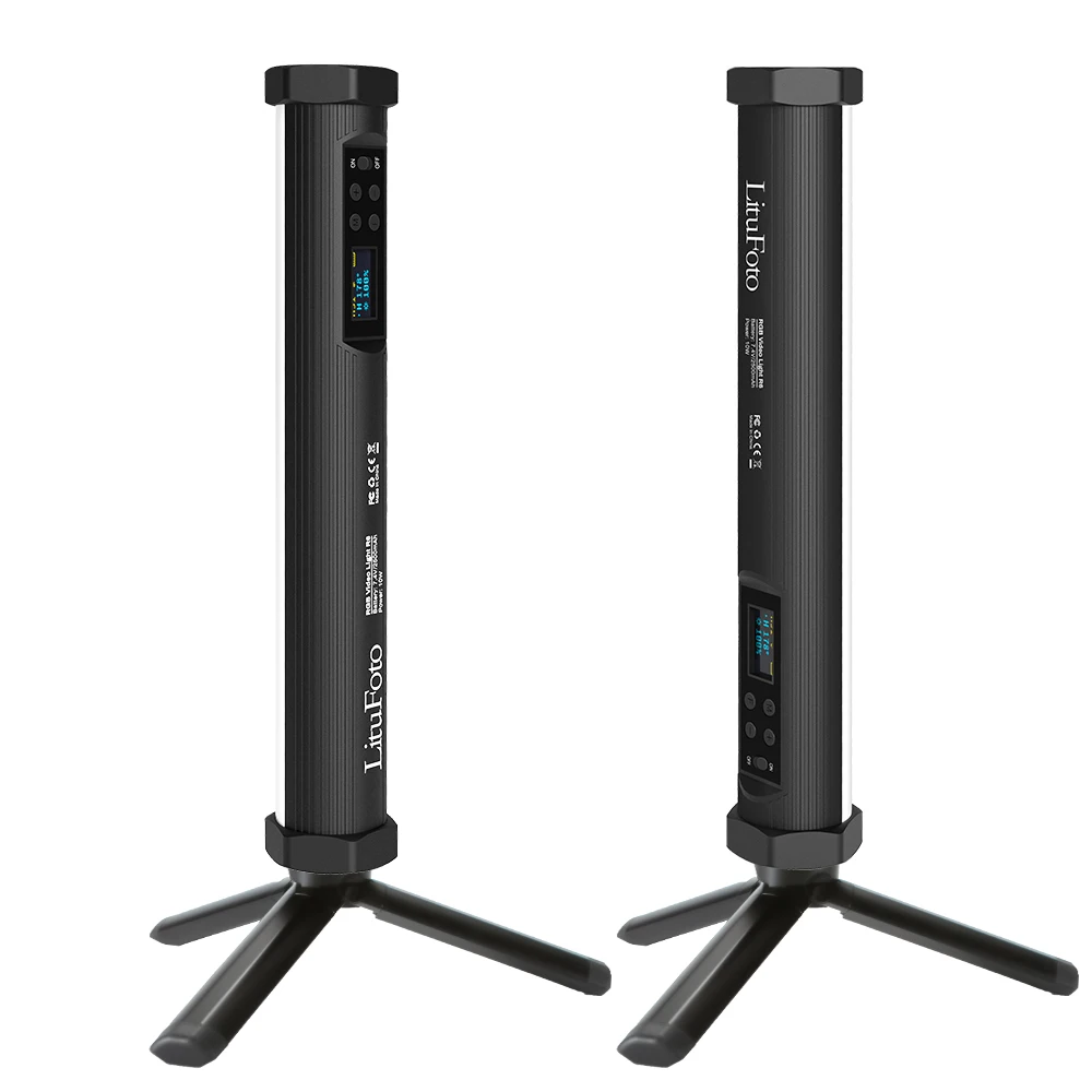 

LituFoto RGB Tube Light Wand Stick Magnetic Handheld LED Video Fill Light 2500mAh APP Control Adjustable Color Temperature