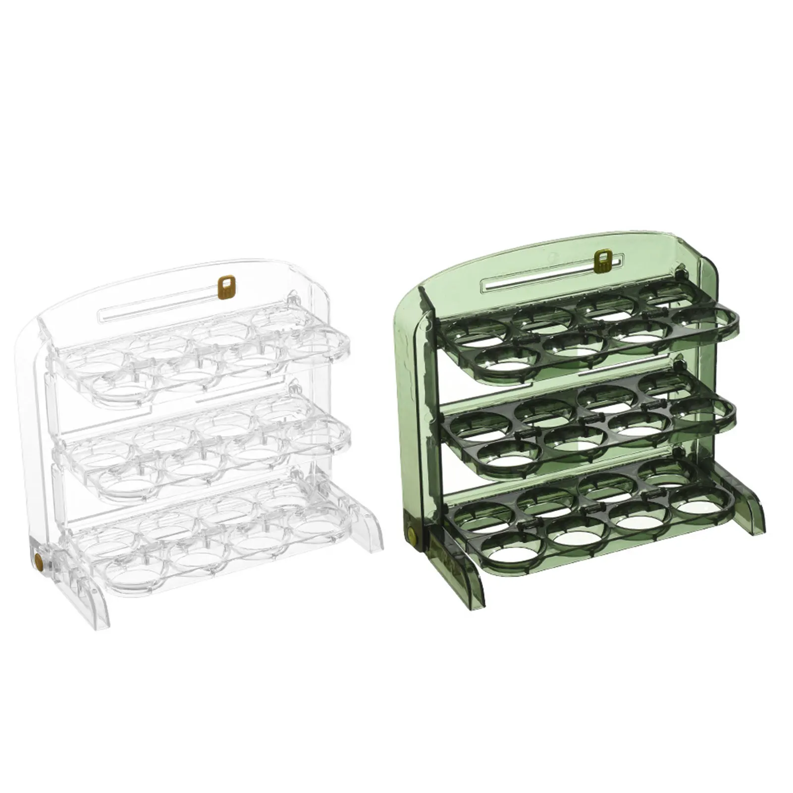 

24 Grid Egg Storage Organizer Egg Holder with Time Reminder Fridge Freezer Refrigerator Supplies