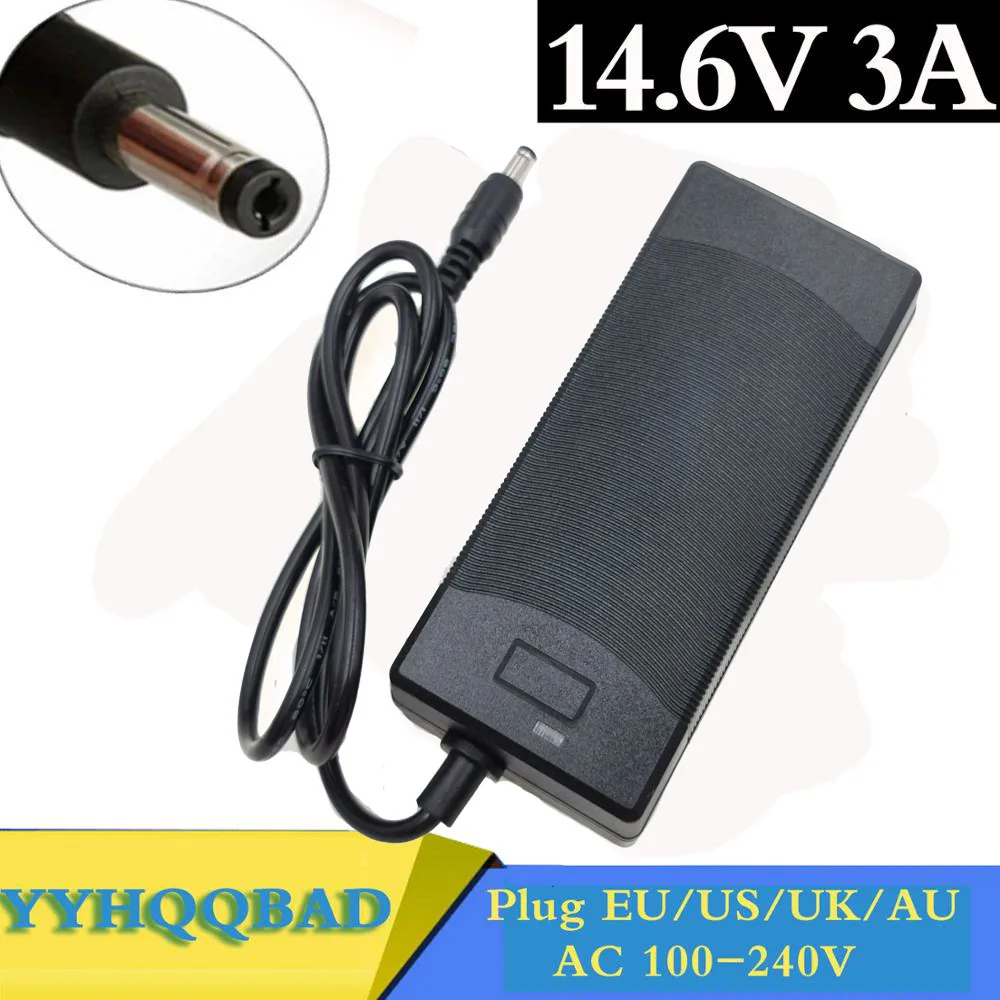 

14.4 or 14.6V 3A Battery charger for 4S 3.2V 4series Lifepo4 Battery pack with 3A constant charging current