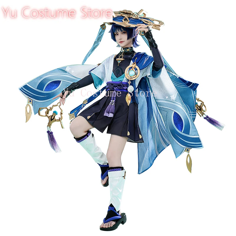 ЮКостюмАниме! Genshin Impact Wanderer игровой костюм великолепная униформа косплей