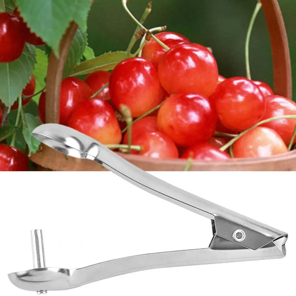 

Useful Reusable Long-Lasting Fruit Cherry Corer Pitter Tool Stainless-Steel Cherry Pit Removers Kitchen Supplies