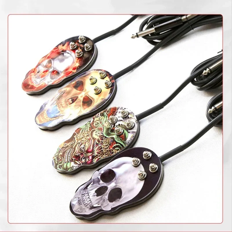 Ножной переключатель для татуировки из нержавеющей стали красочная печать блок