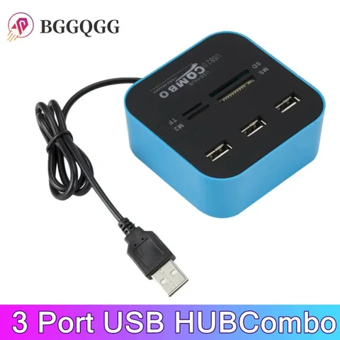 Устройство чтения Micro-карт BGGQGG, USB 2,0, 3 порта