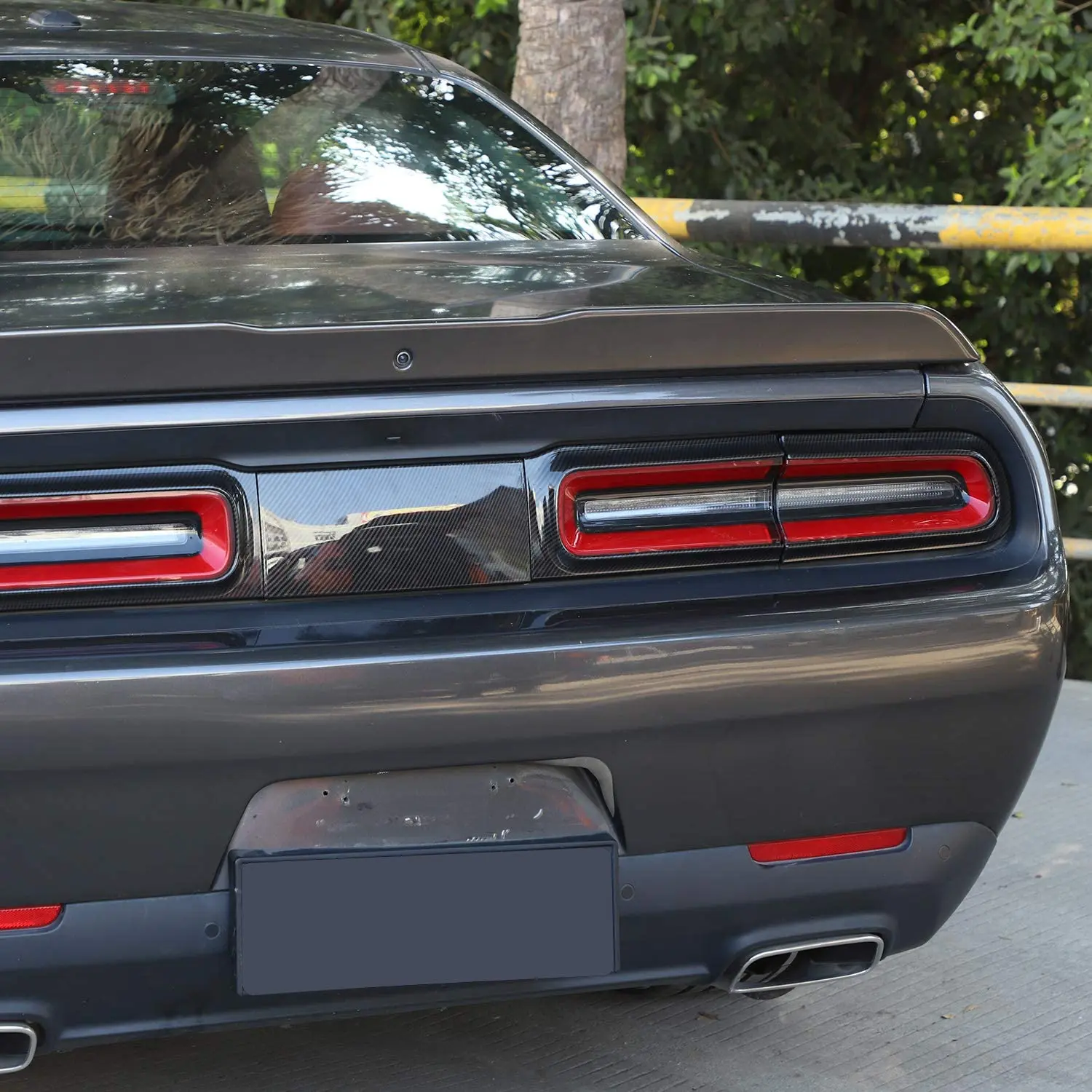 Для Dodge Challenger 2015 + задняя крышка автомобильного заднего фонаря из углеродного