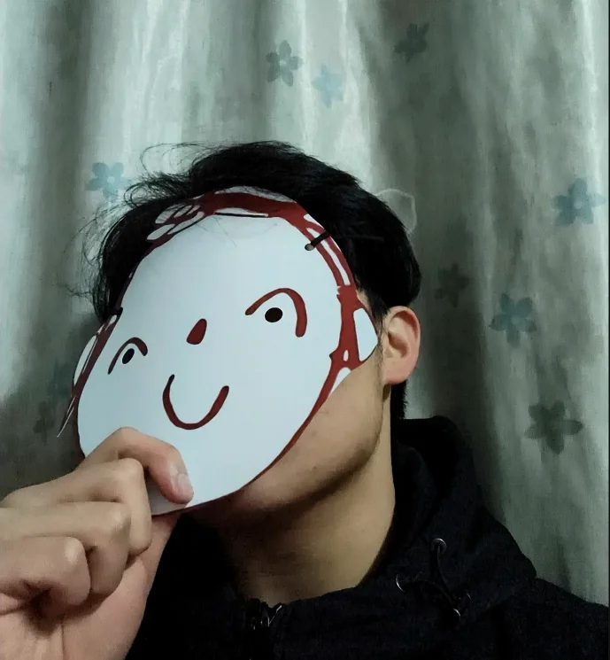 Синий архив Sensei забавная бумажная маска косплей реквизит в стиле аниме на