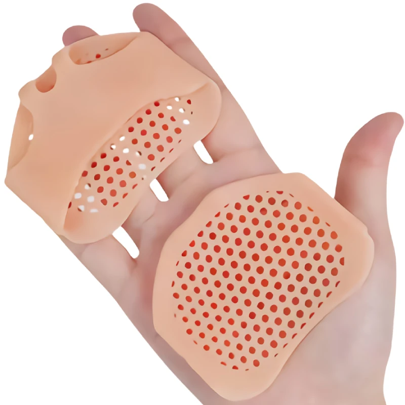 

3Pairs Honeycomb Silicone Forefoot Shoe Cushion Pads Gel Half-Size Insoles Pain Relief Orthotics Anti-Slip Foot Care Protector