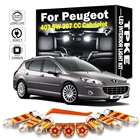TPKE для 2004-2010 Peugeot 407 SW 307 CC кабриолета, белые автомобильные аксессуары, Canbus без ошибок светодиодный комплект светодиодного освещения для салона, светильник для чтения